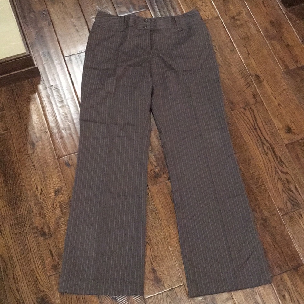 AB Studio pinstriped dress pants brown size 6
